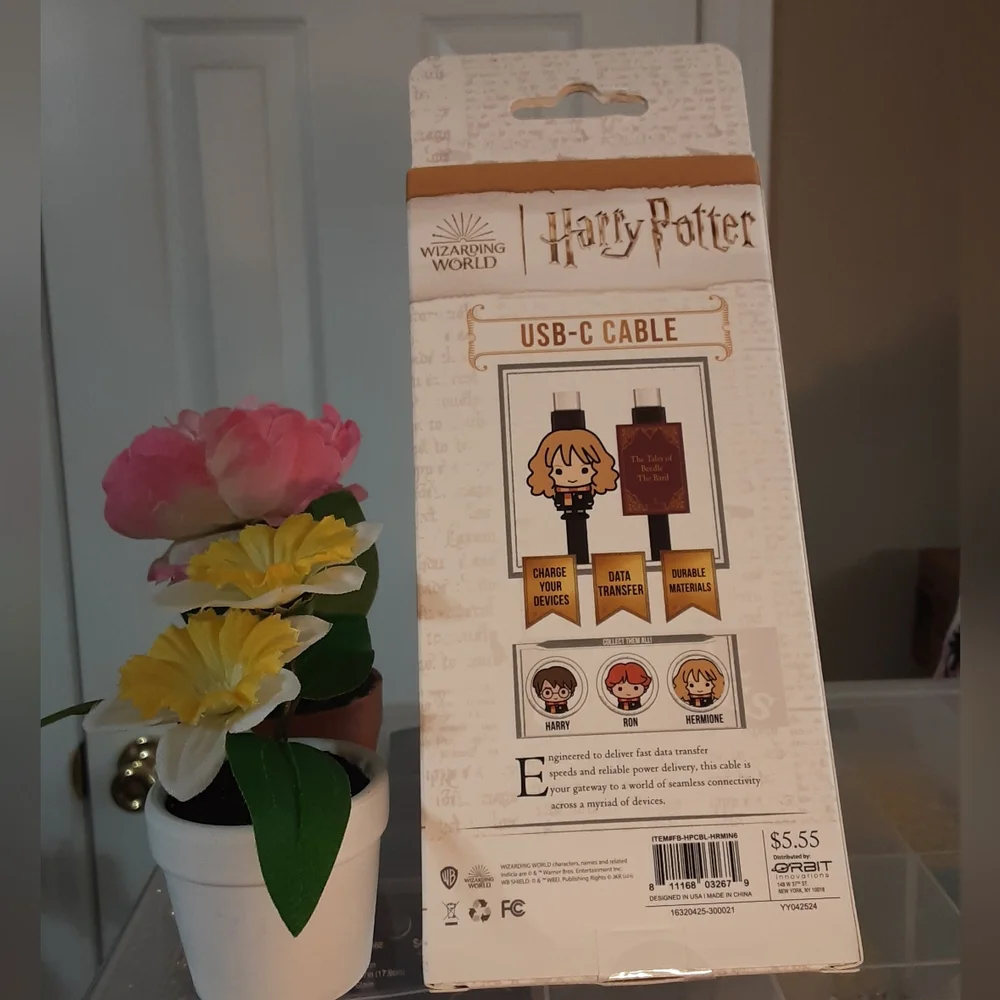 Harry Potter Wizarding World USB C Cable 4ft